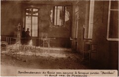 Carte postale ancienne Bombardement de Paris - 11 Avril 1918 - La Maternité
                                                                     à Paris 14e
                                