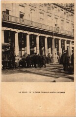 Paris Incendie Theatre Francais La Place apres l'incendie