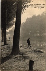 Charenton Effet de contrejour au bord du Canal France