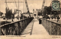 Creteil Le Pont suspendu de Saint-Maur-Creteil France