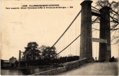 Villeneuve St.Georges Pont suspendu France -
													94 Val de Marne
												