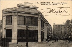Vincennes Avenue du Chateau et l'Hotel des Postes France -
																					94300 Vincennes
																			