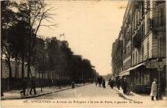 Vincennes Avenue du Polygone a la rue de Paris France à Vincennes