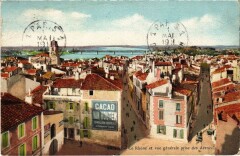 Arles Le Rohne et Vue Generale prise des Arenes à Arles