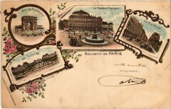 Souvenir de Paris Litho
