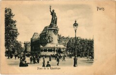 Paris Place de la Republique Embossed