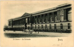 Paris Le Louvre La Colonnade Embossed