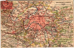 Paris carte map plan