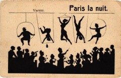 Paris La Nuit Silhouettes Variete