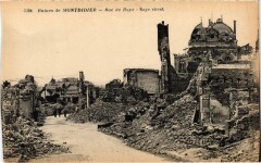 Montdidier Ruines - Rue de Roye à Montdidier