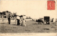 Le Crotoy Promenade sur le Sable a Maree Basse au Crotoy