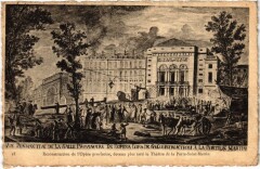 Ancien Paris reconstruction de l'Opera provisoire