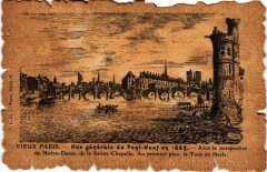 Vieux Paris vue generale Pont-Neuf -
													75 Paris
												