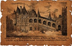 Carte postale ancienne Vieux Paris Chambre des Comptes
                                