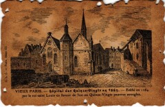 Vieux Paris Hopital des Quinze-Vingts