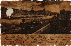 Carte postale ancienne Vieux Paris les Tuileries
                                