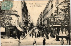 Rue de Commerce prise de l'Eglise à Paris 15e