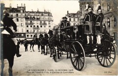 Paris Visite Lord Maire Place de l'hotel de Ville 1906