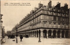 Paris 1e Hotel Continental Rue de Rivoli à Paris 1er