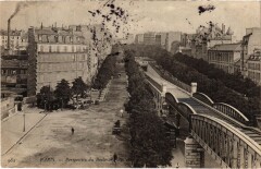 Carte postale ancienne Perspective du Boulevard Pasteur
                                                                     à Paris 15e
                                