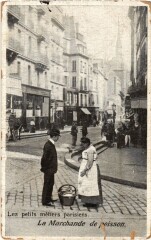 Carte postale ancienne Paris Petits Metiers la marchande de poisson
                                                                     à Paris
                                