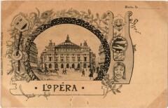 Paris L'Opera Litho