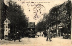 Carte postale ancienne Avenue de Saint-Ouen
                                                                     à Paris 18e
                                