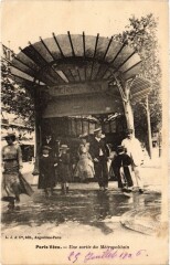 Carte postale ancienne Paris Vecu. Sortie du Metropolitain
                                                                     à Paris 17e
                                