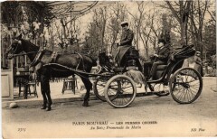 Paris Les femmes cocher au Bois Transport