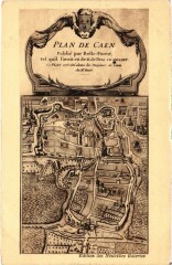 Plan de Caen France