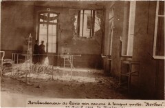 Carte postale ancienne Bombardement de Paris - 11 Avril 1918 - La Maternité
                                                                     à Paris 14e
                                