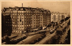 Carte postale ancienne Le Boulevard Brune
                                                                     à Paris 14e
                                