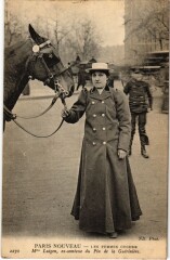 Paris Les femmes cocher Mme Lutgen Transport
