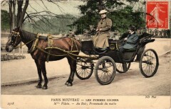 Paris Les femmes cocher Mlle Vilain Transport