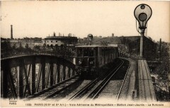 Carte postale ancienne Voie aérienne du Métropolitain - Station Jean-Jaurès - La Rotonde
                                                                     à Paris 19e
                                