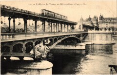 Le Viaduc du Métropolitain à Passy à Paris 15e