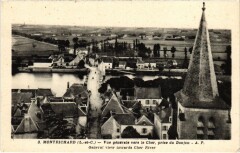 Montrichard Vue Generale vers le Cher, prise du Donjon France