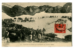 Chasseurs-Alpins Traversée d'un Glacier par une Batterie de chasseurs-Alpins
