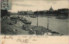Paris 4e Pont des Arts et la Cité