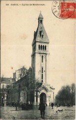 Carte postale ancienne Eglise Saint-Pierre-de-Montrouge
                                                                     à Paris 14e
                                