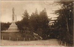 Paris 14e Parc Montsouris Mon du Colonel Flatters