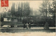 Carte postale ancienne Parc Montsouris - Le Lac
                                                                     à Paris 14e
                                