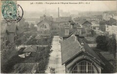 Carte postale ancienne Vue générale de l'Hôpital Boucicaut
                                                                     à Paris 15e
                                