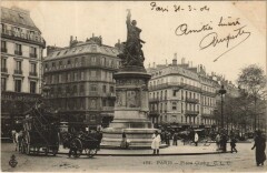 Carte postale ancienne Place Clichy
                                                                     à Paris 18e
                                