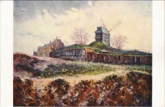 Carte postale ancienne Moulin de la Galette
                                                                     à Paris 18e
                                