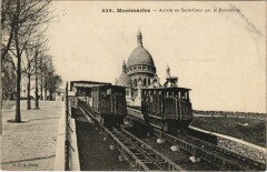 Montmartre - Arrivée au Sacré-Coeur par le Funiculaire à Paris 18e