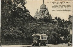 Carte postale ancienne Vieux-Montmartre - Square Saint-Pierre - Le Sacré-Coeur terminé
                                                                     à Paris 18e
                                