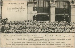 Paris 8e gare Saint-Lazare Départ des Pupilles de la Presse