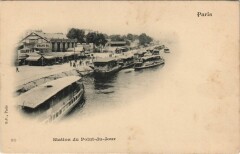 Carte postale ancienne Station du Point-du-Jour
                                                                     à Paris 16e
                                