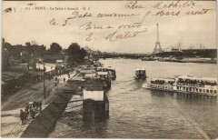 Carte postale ancienne La Seine à Auteuil
                                                                     à Paris 16e
                                